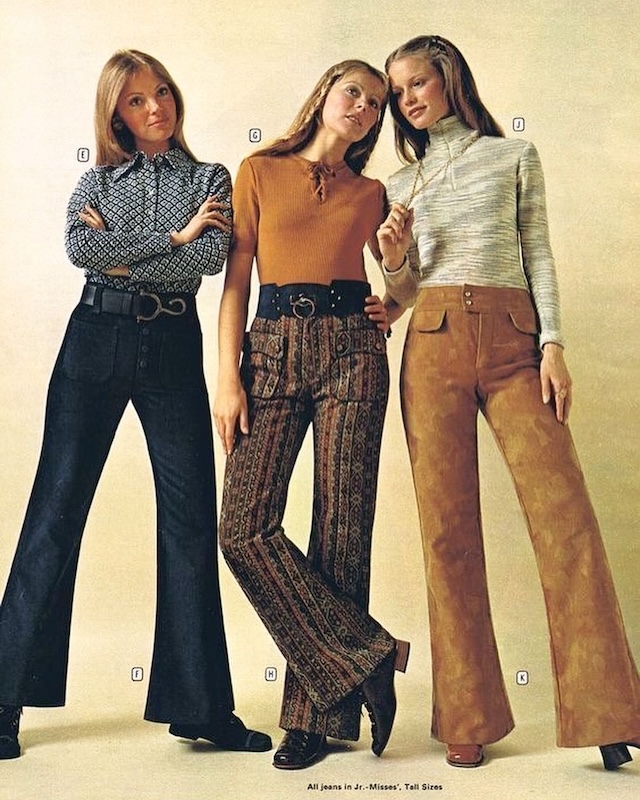 Why Bell Bottom Denim Jeans Represent an Icon of the 70s