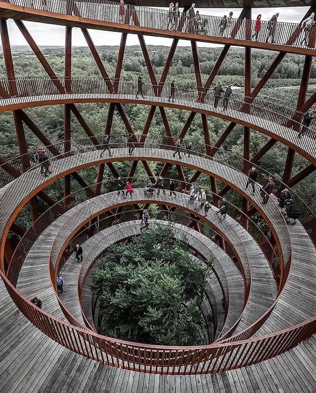 The 360-degree platform at the top provides breathtaking views of South Zealand’s landscape.