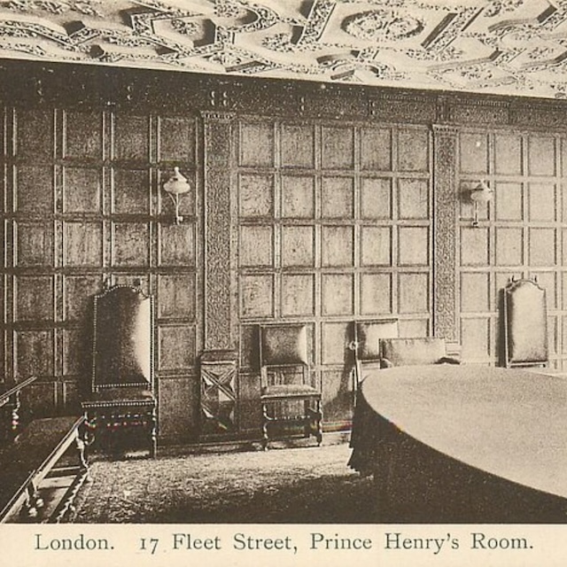 The black-and-white timber exterior of Prince Henry’s Room reflects its Jacobean roots.