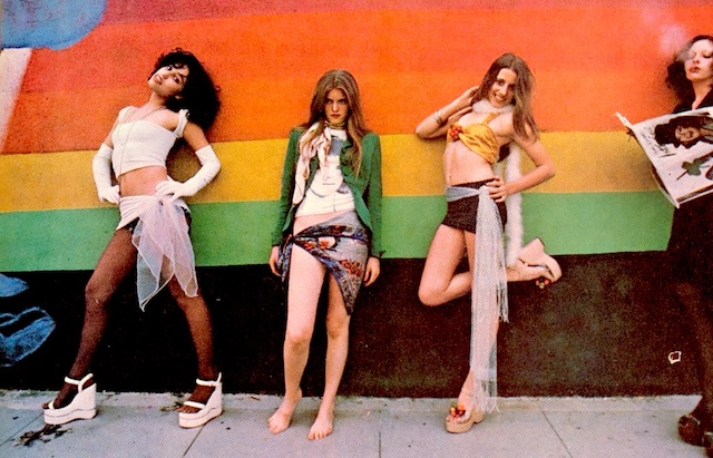 Take a step back in time and relive the fashion of the 1970s with platform shoes.