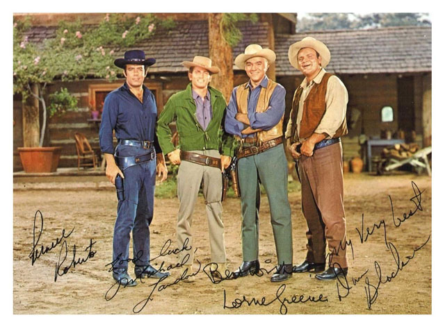 Bonanza Movie Cast and Their Signatures