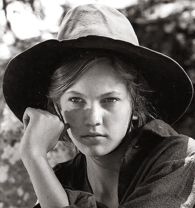 A young Diane Lane in her early Western role, showcasing her talent and potential as a rising star in Hollywood's Western genre