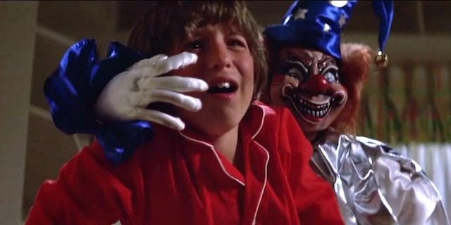 Robbie's nightmare becomes a reality as the clown doll comes to life in a chilling scene from "Poltergeist.