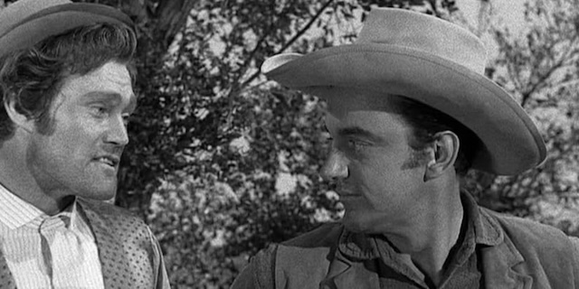 Known for The Rifleman, Chuck Connors takes on a guest appearance in Gunsmoke, where his bold and confident presence makes an impression.