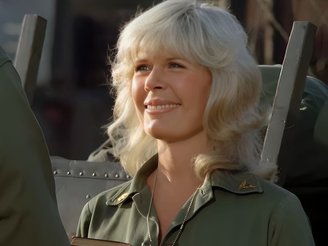 A warm smile from Loretta Swit as Major Houlihan, during a lighter moment in the long-running M*A*S*H television show