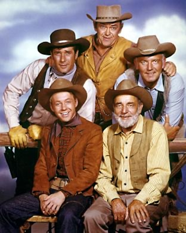 A group photo of the main cast of "Wagon Train," showcasing the actors who brought the frontier to life.