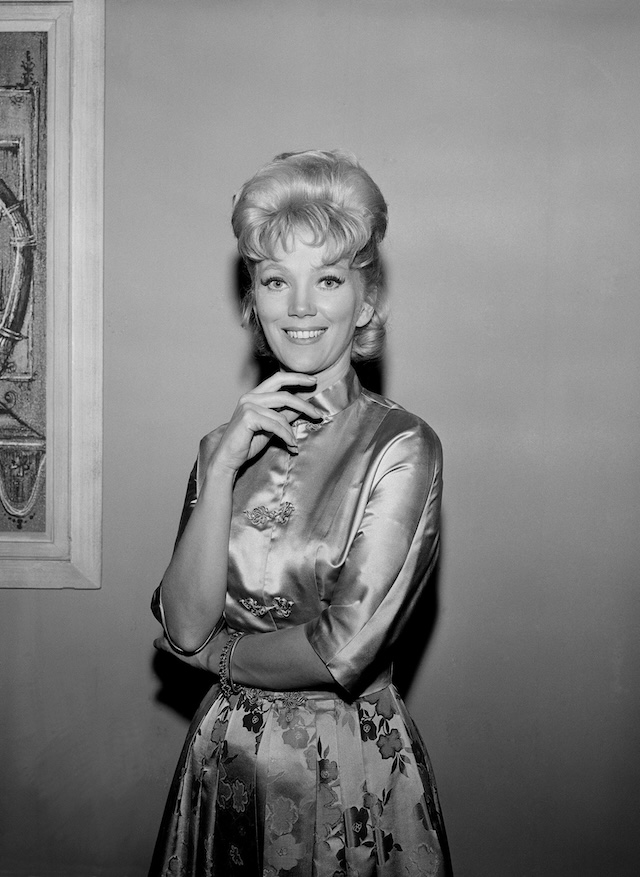 A radiant Kathie Browne in a classic portrait from her time on Bonanza, where she portrayed Laura Dayton, Adam Cartwright’s fiancée