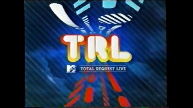 The classic TRL logo, bringing back memories of the daily music video countdowns that defined MTV’s presence in pop culture during the 2000s