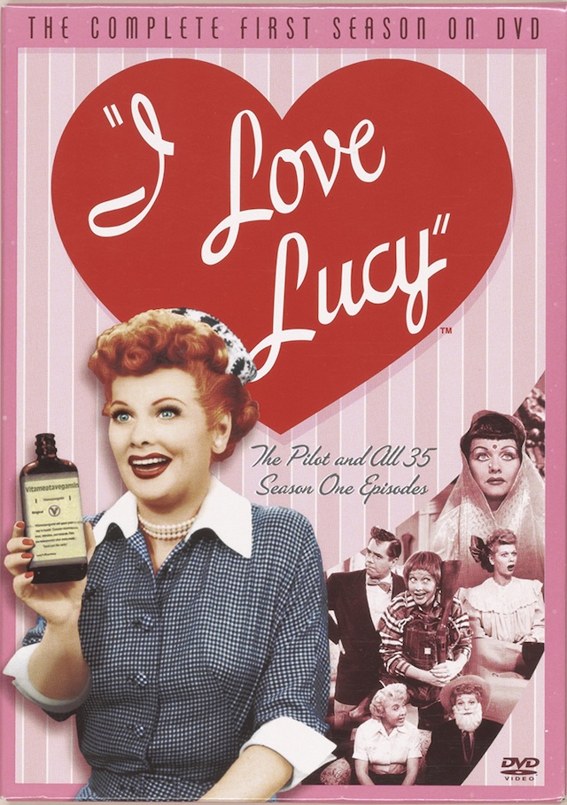 The cover of the complete first season of "I Love Lucy," celebrating the show that continues to win hearts even decades later.