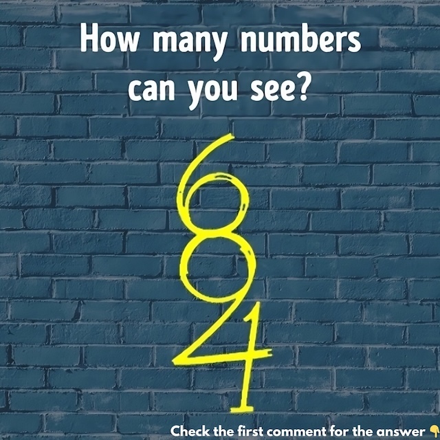 This visually tricky puzzle hides more numbers than meets the eye. Can you spot them all?