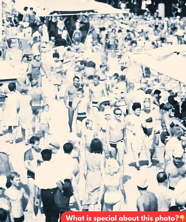 At first glance, this beach scene seems ordinary, but look closely. Notice something? The entire crowd is fit—no one appears overweight. What does this say about our lifestyle changes?