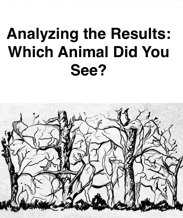 Which animal did you see first in this optical illusion