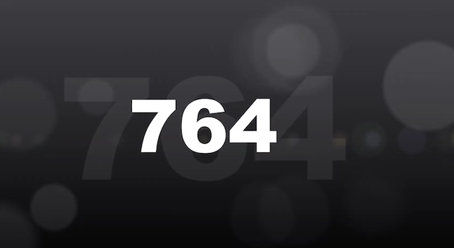 The answer revealed: 764! Were you able to crack the code?