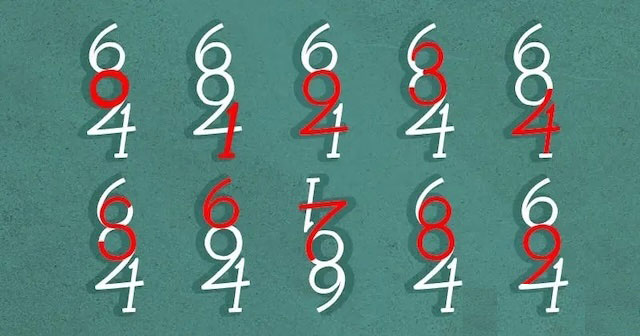 Look closely, and you'll discover there are more numbers embedded within the shapes—how many did you find