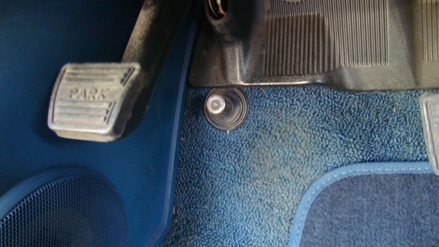 Tucked next to the pedals, this switch was key to making your presence known on the road