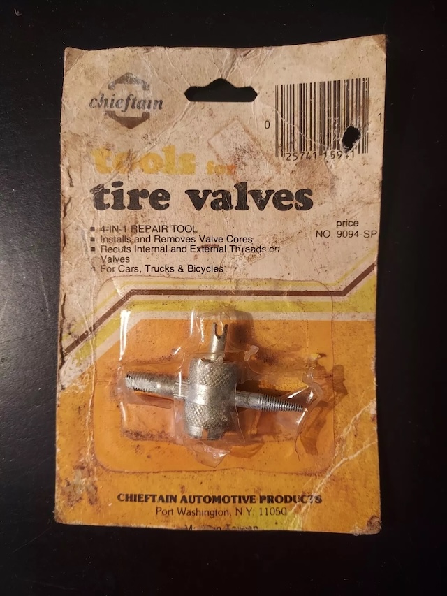 The 4-in-1 repair tool, a staple for tire maintenance in the 20th century