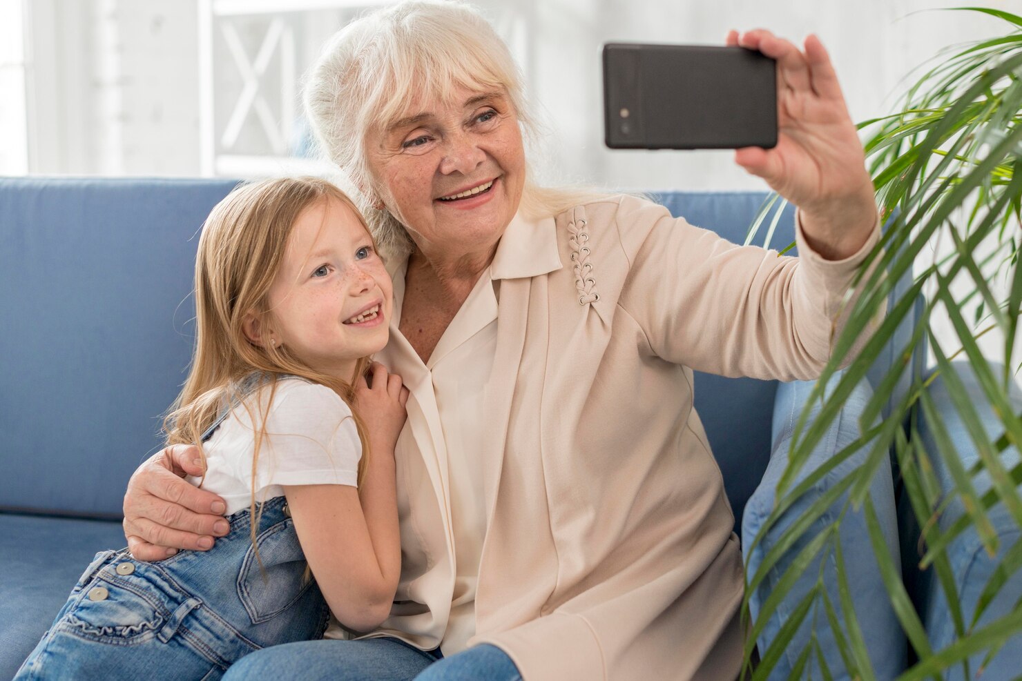 Grandma's warmth captured in a photo. Every smile shared with her is a precious memory that lasts a lifetime.