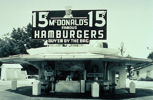 A look back at the first McDonald's stand selling hamburgers for just 15 cents. A simple shack that laid the foundation for one of the most iconic brands in fast food history