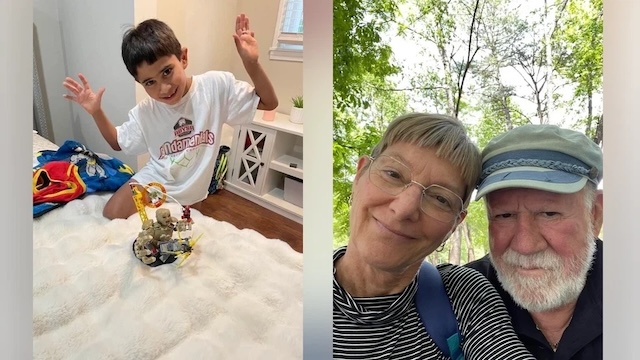 Micah and his grandparents, whose tragic final moments during Hurricane Helene have left their family and community in deep sorrow