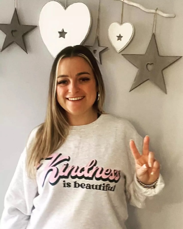 Katie Hannaford embraces the aftermath of her viral fame with a positive attitude, spreading a message of kindness and resilience after her sports day mishap