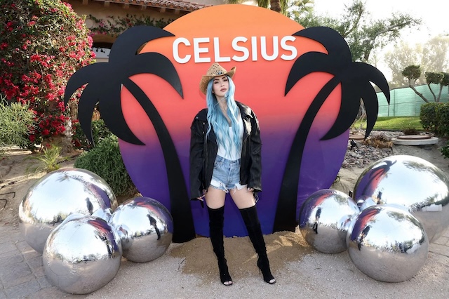 Fox makes a splash at a Celsius event, bringing her unique style to the spotlight