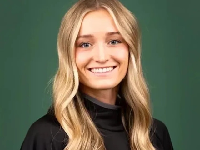 A professional portrait of Shelby Daniele, highlighting her commitment to both academics and athletics at Cal Poly