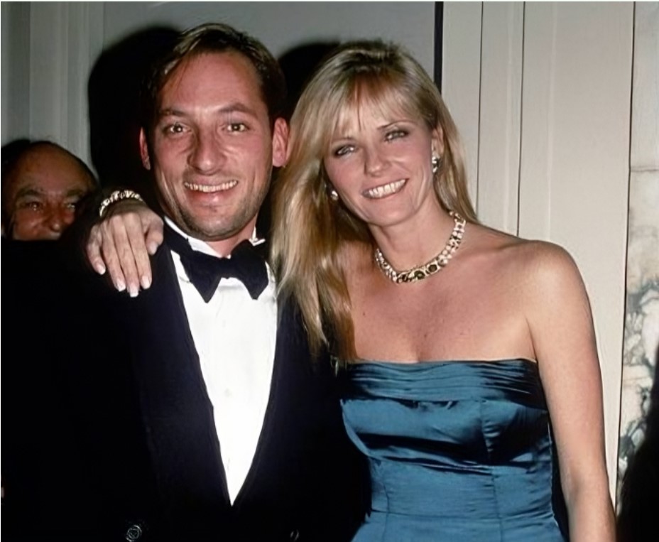 Cheryl Tiegs and Anthony Peck - The iconic supermodel with her third husband, Anthony Peck, son of Hollywood legend Gregory Peck, during a glamorous event in the early 1990s.