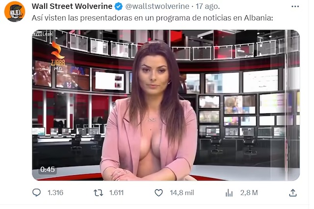 This Albanian news broadcast became an internet sensation for its surprising on-air wardrobe. The video went viral, and here’s why