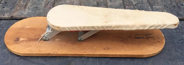 If you recognize this tool, you're probably no stranger to perfectly ironed sleeves. The vintage sleeve ironing board was a household staple!