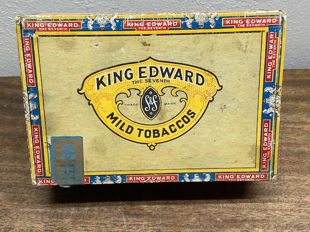 This beautifully designed packaging of King Edward cigars was a staple for many cigar lovers in the 20th century