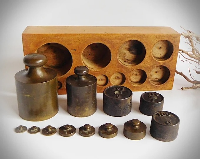 These weights were essential for accurate measurements in various trades