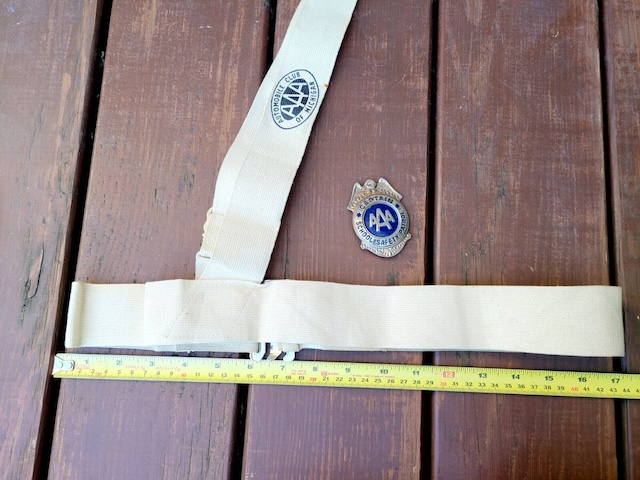 The iconic school safety patrol belt and badge that made you feel like the captain of the playground