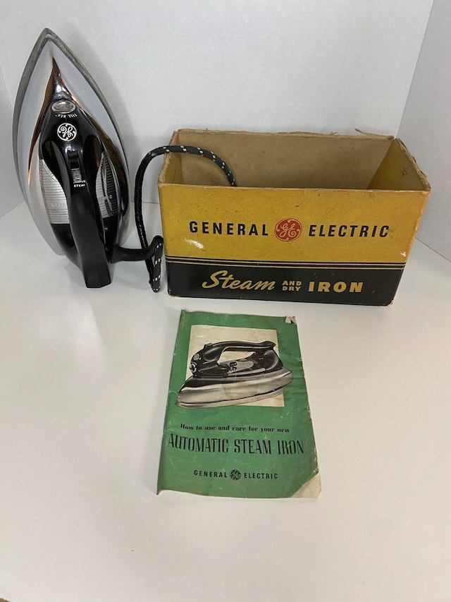 A timeless household essential, this iron was not just functional but also an iconic piece of vintage appliance design