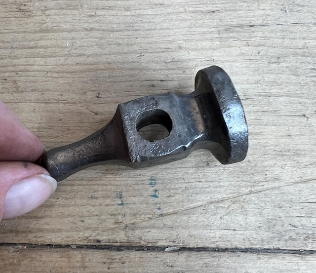 The unique balance of the vintage chasing hammer head made it indispensable for precision work