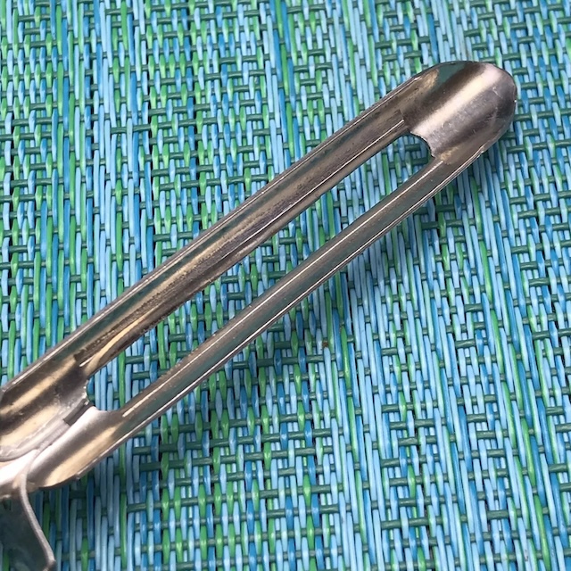 Take a look at the fine details of this vintage peeler, designed to stand the test of time