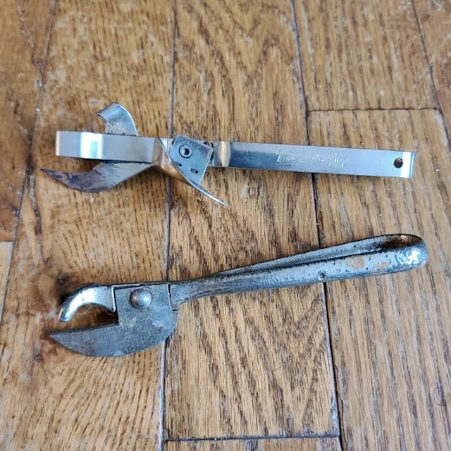 These vintage metal can openers with simplistic designs were built to last and perform, adding efficiency to kitchens of a bygone era