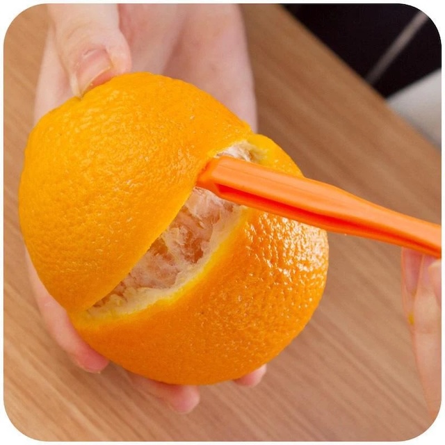 These orange peelers make it so simple to enjoy fresh citrus. Just slice, peel, and eat!