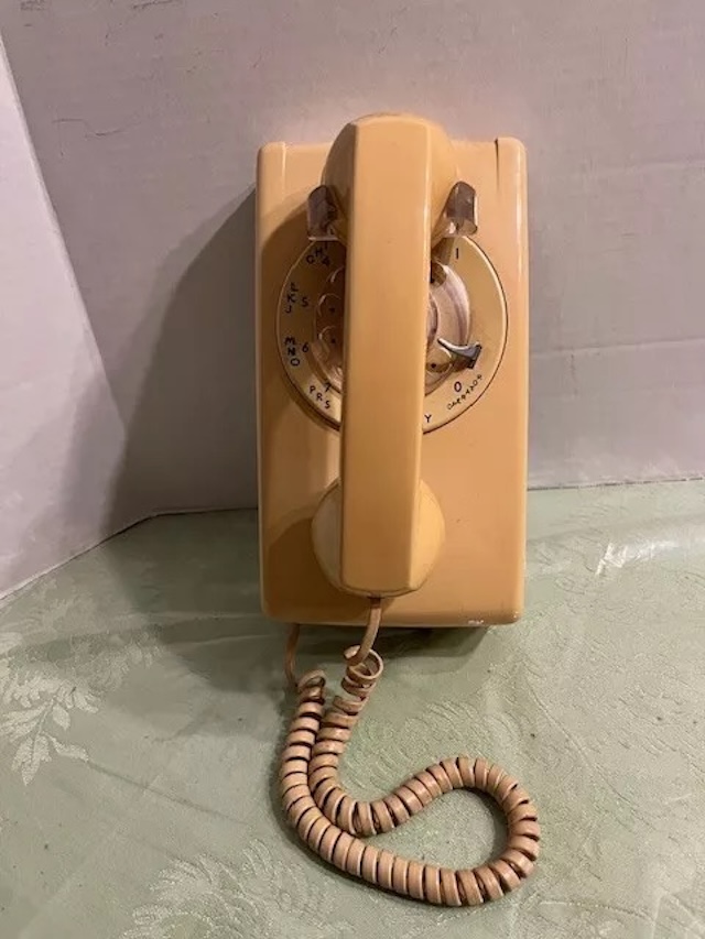 A simple yet iconic design, this rotary phone brings back memories of dialing numbers and hearing the sound of the rotating dial returning to place