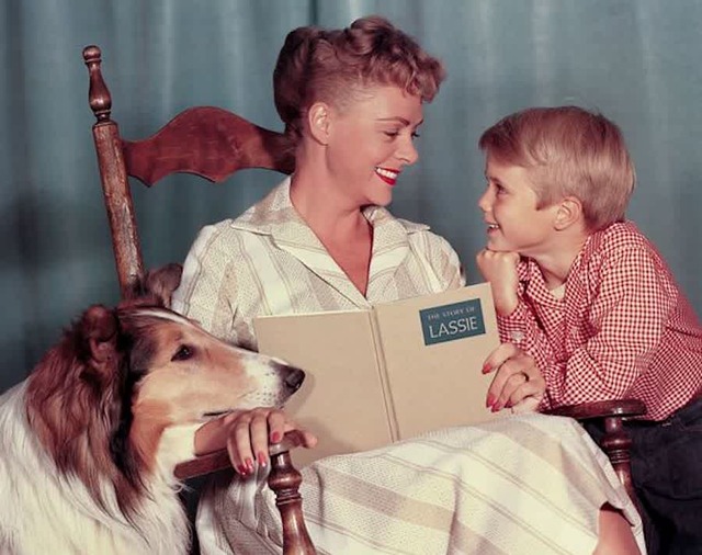 In 1958, June Lockhart took on the role as Ruth Martin, the compassionate and wise mother in the family drama Lassie