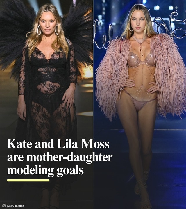 Kate and Lila Moss Shine as Mother-Daughter Icons at Victoria's Secret Fashion Show 2024