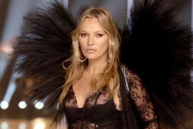 A bold moment in Kate Moss's career, highlighting her enduring impact on fashion.