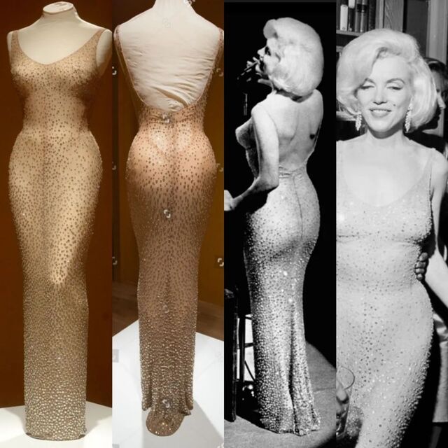 The dress was a custom creation meant to accentuate Marilyn’s iconic figure