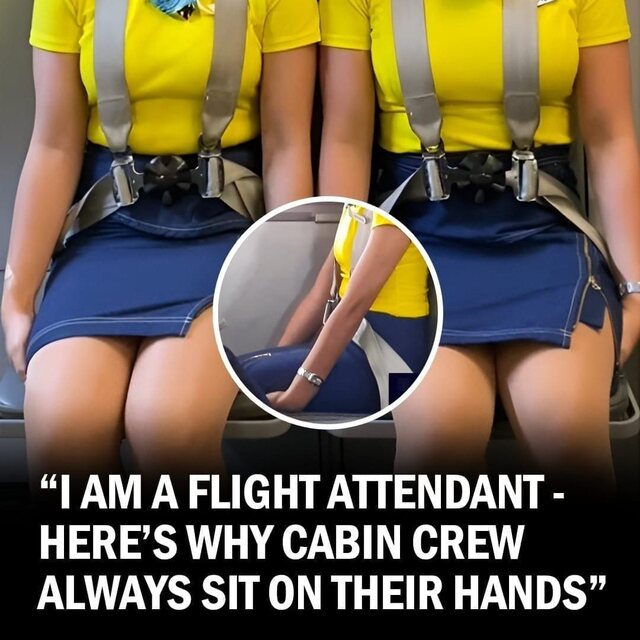 Why Do Cabin Crew Sit On Their Hands During Takeoff and Landing? A Flight Attendant Shares the Insightful Reason