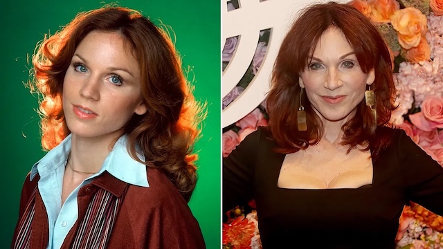 A comparison of Marilu Henner from her early Taxi days to her more recent, radiant look, proving that age has only enhanced her elegance