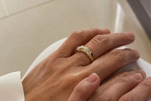 After years of being lost underground, the precious engagement ring finds its rightful place back on Mary’s hand, fitting as perfectly as it did decades ago