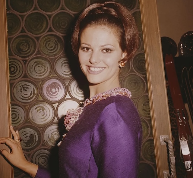 Claudia Cardinale on the set of "The Pink Panther," 1962