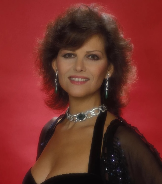 Claudia Cardinale photographed on January 1, 1982, in Paris, France