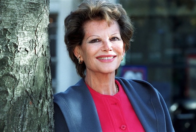 Claudia Cardinale on the set of "La Venexiana," 1999