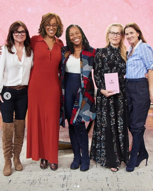 Valerie Bertinelli with a group of inspiring women, radiating confidence and camaraderie