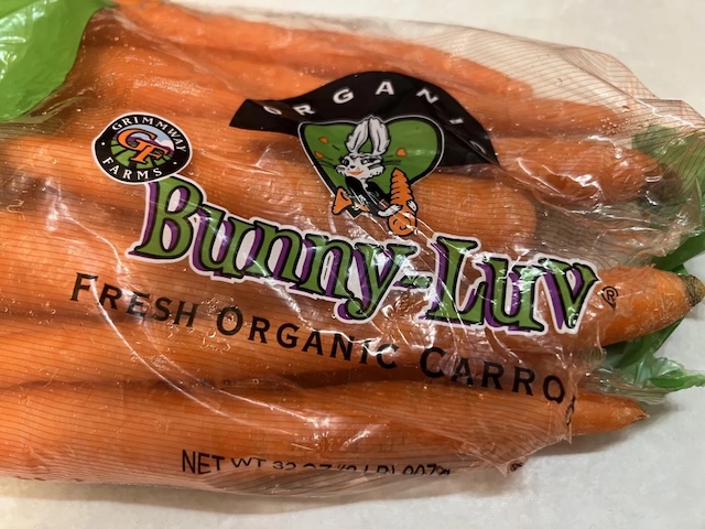 Recalled Bunny Luv organic carrots, one of the multiple brands distributed by Grimmway Farms affected by the E. coli outbreak